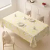 Nova Toalha de Mesa Pequena Fresca Impermeável à Prova de Óleo Isolante Térmico Resistente ao Desgaste Lavagem Zero Fresca Elegante Toalha de Mesa Longa