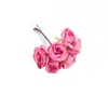 Corona Simulada DIY Tocado Estilo Bosque Rosa de Té Estilo Europeo Capullo de Rosa Tela de Seda Flor de Peonía Flor de Cabeza Materiales de Decoración