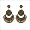 Moda Retro Étnica Dança Roupas Acessórios Pulseira Aberta Ajustável Pulseira Brincos Brincos Longos Acessórios