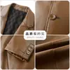 Conjunto de jaqueta de couro masculina, nova jaqueta casual de PU masculina para primavera e outono, terno fino moderno para negócios, moderno e versátil