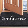 Alfombra circular de seda negra de Amazon, felpudo moderno y sencillo, ideal para la puerta, venta al por mayor