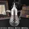 Novo Conjunto de Jarras de Vidro Frio de Luxo Vintage do Oriente Médio para Uso Doméstico, Grande Capacidade, Alto Valor Estético, Jarra de Água Estilo Árabe