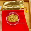 Pegatina para teléfono móvil de oro puro 999, temática de princesa, para la riqueza y la prosperidad, regalo de bolsa de la fortuna, directo del fabricante