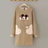 Algodón y Lino Rayas Mickey Limpiando Manos Delantal Publicitario Cocina Hogar Catering Reversible Manga Larga Estampado de Logo Personalizado