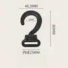 Gancho Giratorio de Plástico al por Mayor 2.7cm Gancho Grande de Signo de Interrogación para Tienda de Campaña al Aire Libre Gancho Multifuncional para Mochila de Camping