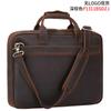 Chao Niu Novo Couro Genuíno Retrô Ultrafino Negócios 15,6 polegadas Laptop Bolsa Crazy Horse Maleta de Couro Bolsa de Ombro