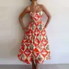 Moda Femenina Europea y Americana Transfronteriza 2026: Nueva Colección de Verano - Vestido de Verano Elegante, con Estilo y Estampado Único de Corte Ajustado