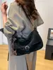 Bolsa Texturizada Retro de Alta Qualidade para Mulheres 2026 Nova Moda de Inverno Versátil Bolsa de Ombro Estilo Minimalista Bolsa Transversal para o Dia a Dia