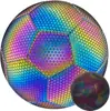 Balón de Fútbol Luminoso para Partidos Nocturnos y Entrenamiento, Balón de Fútbol Holográfico Tamaño 5, Balón de Fútbol Reflectante Brillante para Entrenamiento de Fútbol en Interiores y Exteriores Regalo
