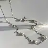 Collar de Acero Inoxidable con Perlas, Estilo Niche de Lujo Ligero, Estrellado Finamente Brillante para Mujer, Nueva Cadena para el Cuello de Alta Gama que No se Desvanece, Cadena Clavicular