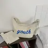 Nuevo Set de Bolsos Tipo Bollo de Nylon con Estampado de Letras Estilo Coreano Verano, Bolso Cruzado de Hombro Único Fresco Versátil Casual