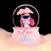 Bola de Cristal Musical con Nieve y Luz Estilo Ins Soñador Nube Flotante Canción de Amor, Exquisito Regalo para Niñas, Dropshipping