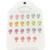 Decoración de Manicura de Resina Árbol Fluorescente Estéreo Joyería para Uñas DIY Pendientes Funda de Teléfono Móvil Accesorios para Uñas Portátiles