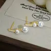 Brincos de Borla de Pérola Estilo Francês 2026 Novo Modelo Mais Vendido Luxo Leve Micro-Incustados Design de Nicho Brincos de Zircônia de Alta Qualidade