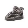Botas de Neve Kuromi Meninas Inverno 2025 Novas Bebê Impermeáveis Forradas com Lã Quentes Sapatos de Algodão Infantis Botas de Meninas