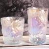 Taza de agua de vidrio con diseño de glaciar creativo, taza de cerveza colorida para el hogar, taza de té, taza de desayuno, taza de jugo, venta al por mayor de fábrica