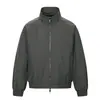 Chaqueta de cuello alto desestructurada de corte limpio estilo americano para hombre, nueva alta costura 2026, fresca, holgada, informal, prenda de abrigo