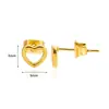 Pendientes de oro de alta calidad con forma de lazo de amor europeos y americanos, pendientes de moda estilo frío, explosiones de Instagram, joyería de acero inoxidable