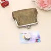 Taobao Venta Caliente Coreano Doble Brillante Cuadros Pequeños Billetera Corta Tela para Mujer Monedero Estudiante Bolso para Tarjetas Venta al por Mayor