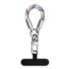 Cordão para Celular Transfronteiriço Cor Dopamina Bolsa Chaveiro de Câmera Cordão para Dedo Anti-Perda Cordão Tecido para Polegar
