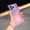 Instantaneamente se torna transparente capa de celular à prova de quedas de canto reto adequada para Apple 17PROMAX personalidade simples 16pro capa macia 11/12