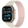 Adecuado para Apple Watch Ultra9876543210 Generación Se Correa de Reloj de Silicona Suave Magnética con Textura de Grano