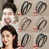 Diadema ondulada invisible sin costuras de corona alta para mujer, adecuada para uso diario, diadema que no aprieta, pinza para el pelo para lavarse la cara, accesorio para el pelo