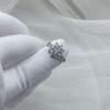 Anillo Abierto Nuevo de Girasol Shake Tone Transmisión en Vivo Moda para Mujer Elegante Princesa Micro Zircón Flor Anillo de Diamantes