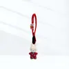 Cheongsam Estilo Chinês Tecido de Ano Novo Preenchido com Algodão Chaveiro de Coelho Pingente de Bolsa Retrô Cordão Acessório Fofo Presente