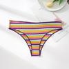 Fengyun clásico retro hilo arcoíris arcoíris dulce lindo ropa interior nueva tanga sin costuras transpirable niña