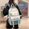 Mochila para Mulheres 2026 Novo Estilo Casual Versátil Bolsa Escolar para Alunos do Ensino Fundamental II e Médio com Toque de Luxo e Design Simples para Passeios