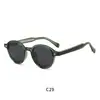 Gafas de Sol de Moda Tendencia con Acabado de Alta Gama, Aspecto Natural, Protección UV, Protección Solar, Gafas de Sol Polarizadas de Lente Plana para Exteriores