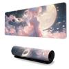 Mouse Pad Extra Grande de Dibujos Animados, Protector de Mesa, Borde Engrosado con Bloqueo, Almohadilla para Teclado para Juego de E-Sports, Alfombrilla para Ratón Secundaria para Hogar para Niñas