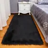 Tapete de Pelo Sintético Lã para Sala de Estar e Quarto, Tapete Espesso Longo de Pelúcia para Mesa de Centro Sofá, Tapete Decorativo para Chão de Casa, Tapete para Bay Window