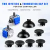 Aplicable al Mando de PS5 Kit de Reparación de Joystick TMR Mando de Juego de PS5 Tapa Protectora de Joystick Tapa Elevadora Juego de 10 Piezas