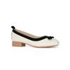Flats de Ballet de Piel Genuina Eugene Beauty de Punta Cuadrada con Lazo para Mujer, Zapatos Casuales Versátiles