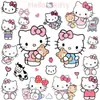 Pegatina de Gato Kt Dibujo Animado Lindo hellokitty Sanrio Pegatina de Gato Kitty Maleta DIY Pegatina para Diario Personal