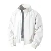 2026 Nuevo Otoño/Invierno Transfronterizo Estilo Americano High Street Color Sólido Cuello Alto Chaqueta de Piloto Talla Grande Moda Abrigo Casual para Hombre