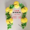 Novo Estilo Festival Qingming Espessado Quatro Camadas Grande Guirlanda de Crisântemo Flor Artificial Bola Grande Guirlanda de Crisântemo Corrente de Flor de Seda Flor Artificial Atacado