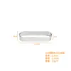 Círculo de Tarte Oval Espessado de Aço Inoxidável 304 com Furos Círculo de Limão Francês Forma de Torre de Limão Ferramenta DIY para Assar Bolo
