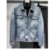 Chaqueta de mezclilla moderna y a la moda para hombre, nueva colección primavera/otoño 2026, versátil, corte ajustado, lavado desgastado para hombre