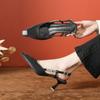 2025 Nuevos Zapatos de Montón de Satén con Pedrería de Cabeza de Hierro Metálico para Mujer Primavera y Verano Sandalias de Tacón Alto para Mujer de Alto Feeling Tacón Fino