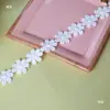 Negro y Blanco Roto Flores Pequeñas Encaje Bordado Soluble en Agua Adornos Accesorios Hecho a Mano DIY Materiales para Ropa