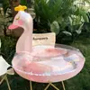 Flotador de natación para niños Pasha Celebridad de Internet Anillo de asiento engrosado Anillo para axilas de bebé Ins Flotador de pato de cabeza grande transparente Flotabilidad