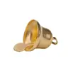 10~45mm Navidad Aleación Campana Abierta Apariencia de Cuerno Material de Aleación Accesorios Colgante Fabricante Modelo al por Mayor