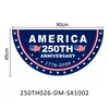 Amazon EE. UU. 250 Aniversario Bandera en Forma de Abanico Festival del Día de la Independencia de América Decoración Conmemorativa Banderín Accesorios Personalización