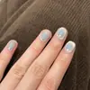 Adesivos de Estrela de Cinco Pontas Prateados Acessórios para Nail Art Tendência Adesivos de Unha de Estrela Vazada Adesivos de Nail Art Usáveis
