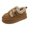Zapatos de Algodón con Suela Gruesa para Mujer, Calzado de Invierno para Exterior, Nuevos Zapatos de Algodón Slip-On para Nieve Moda 2026, Botas de Felpa Retro