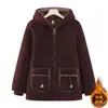 Chaqueta Acolchada de Algodón para Mujeres de Mediana Edad y Mayores, Abrigo de Invierno para Madres, Modelo Nuevo 2026, Forrado de Felpa, Engrosado, Ropa de Algodón Tallas Grandes