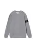 Sudadera de Manga Larga de Color Sólido Piedra con Cuello Redondo Estilo Piedra Cruz Estrella para Hombres y Mujeres, Hecha en Fábrica, Corte Holgado, Sin Capucha